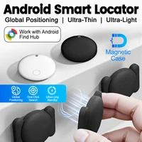 1-4PCS Mini GPS Locator Android Anti-Lost Alarm Google Find Hub Wallet Key Smart Tag with Strong Magnetic Suction Silicone Shell - Image 2