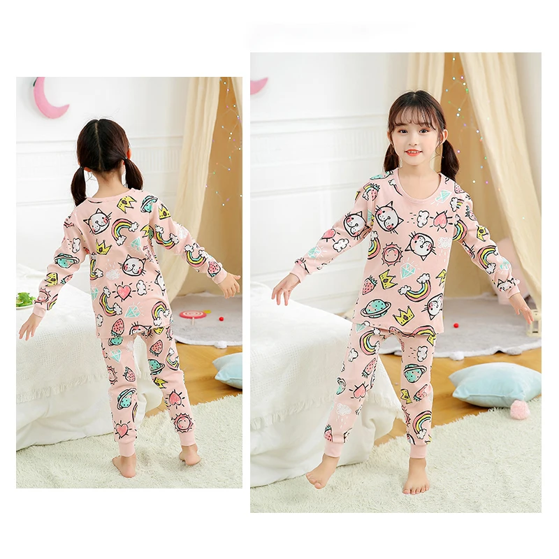 100% Cotton Boys Pajamas Sets Toddlers 2 to 3 4 5 6 7 8 9 10 11 12 13 14 Years Long Sleeve Navy Blue Astronaut Print Pj for Kids 3