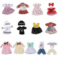 16cm Doll Clothes Cute Princess Dress For 1/8 BJD Doll Tops T-shirt Hoodies Jeans Pants Suit Lace Knitted Sweater Skirt Gift Toy 1