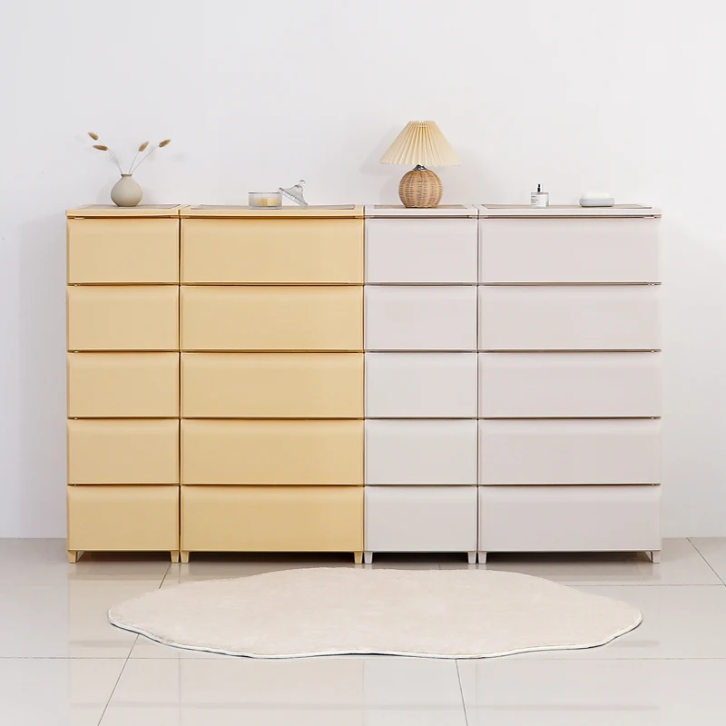High Quality Plastic Cabinet Space-Saving Rectangle Design Cabinet for Bedroom Book Toy Organizers