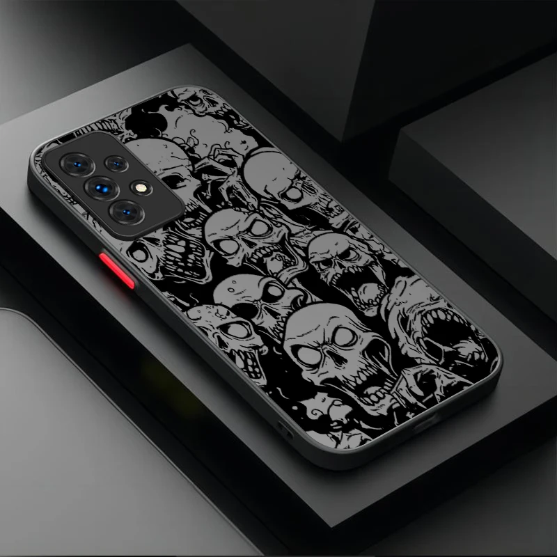 Black Graffiti Skull Phone Case Cover