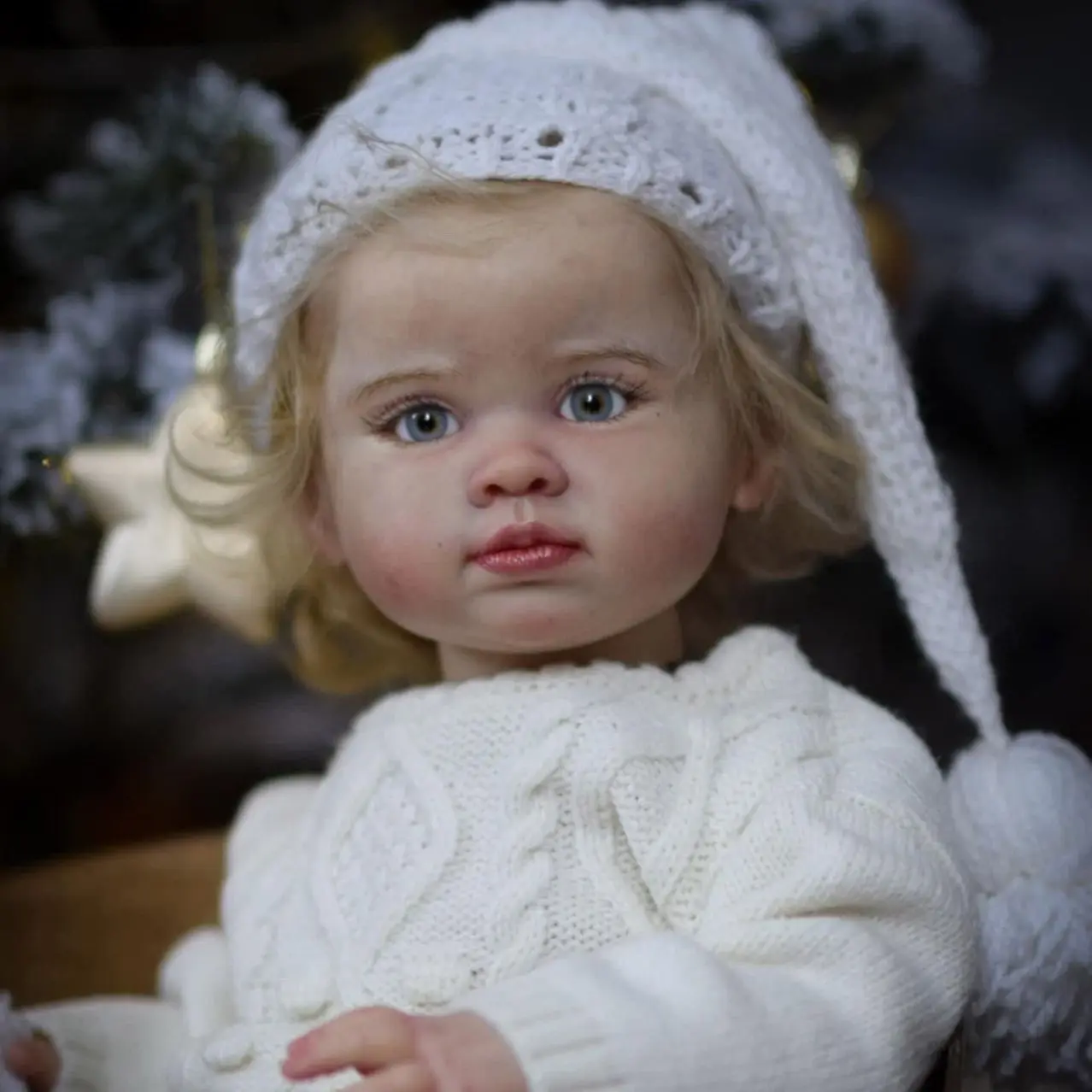 

22 Inch Boneca Bebe Reborn Cute Girl Baby Reborn Soft Cloth Body Silicone Doll Children Play House Toys Gift