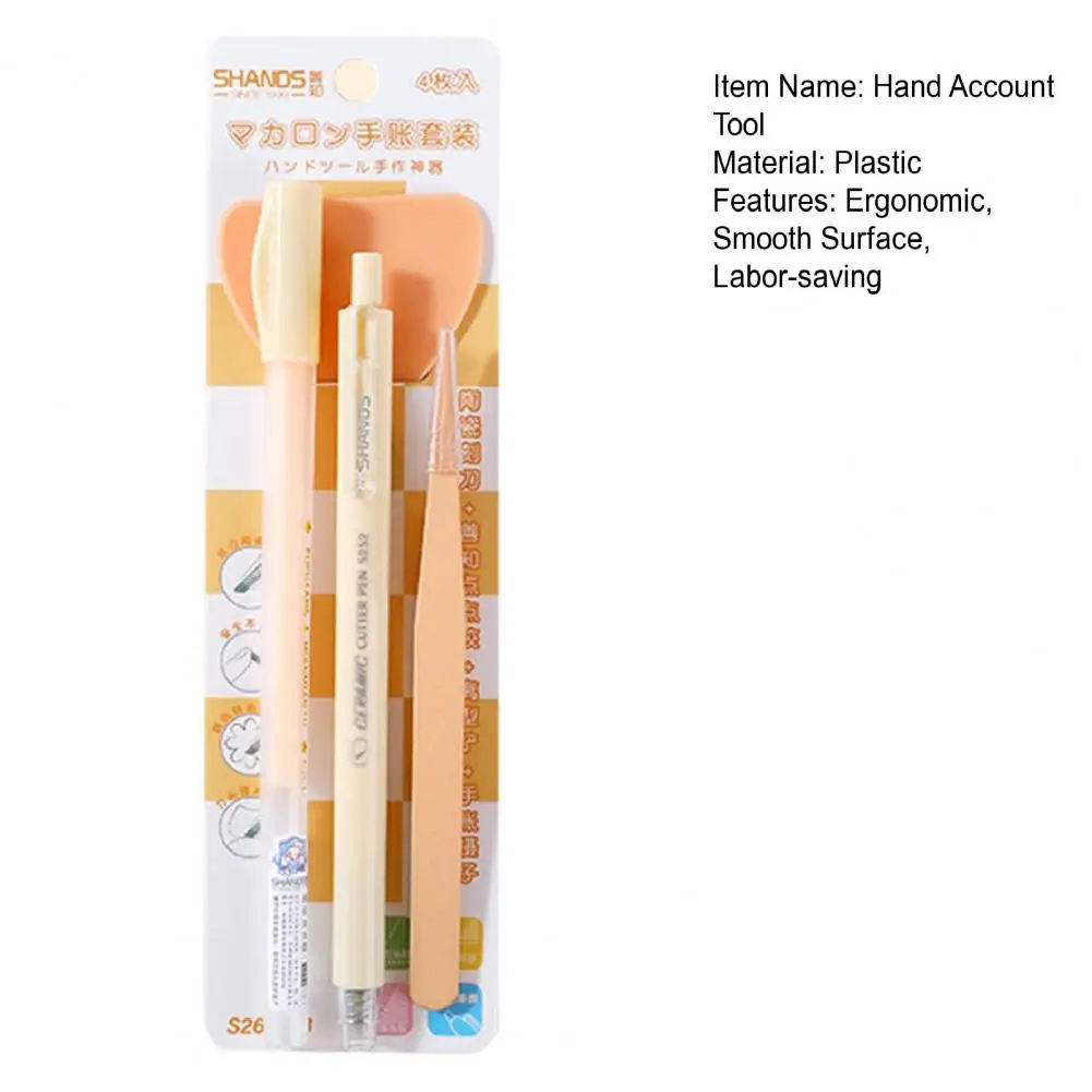 Scrapbook Shovel Tools 1 Set DIY Hand Tool Drawing Scrapbooking Tools Tweezers Shovel Kit Handmade Journal Stationery Supplies