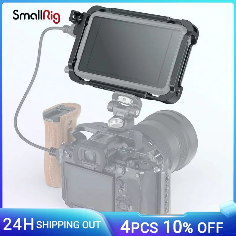 Smallrig Per Atomos Monitor Cage Kit Per Atomos Ninja V/Ninja V + Per Monitor E Protezione Dello Schermo Punto Di Montaggio Per Braccio Magico