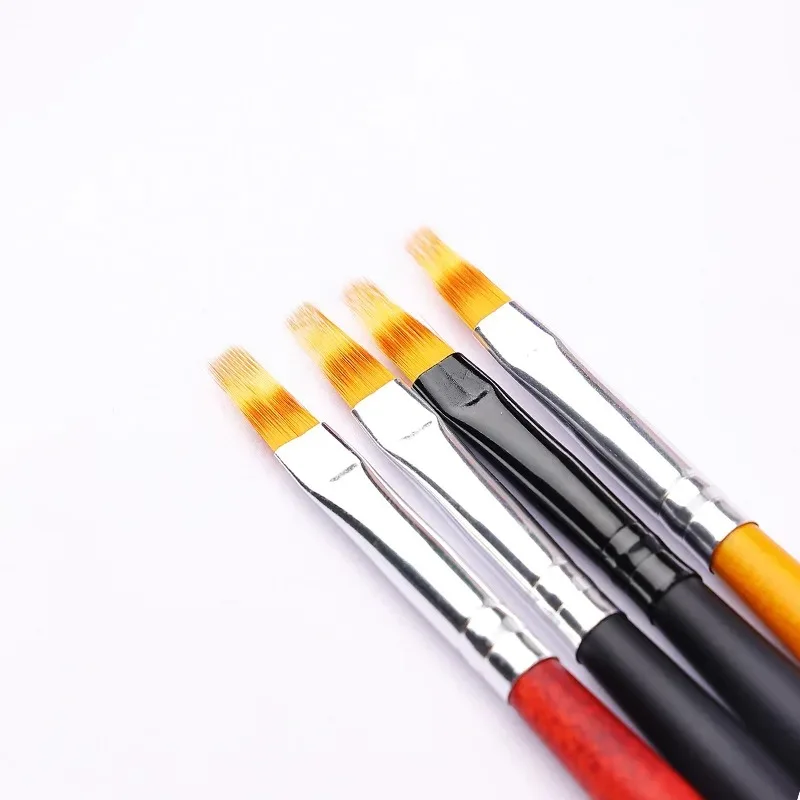 Nail Art Brush Lace Ombre Design Acrylic Nail Gradient Pen DIY UV Gel Painting Drawing Flowers Manicure Salon Tools 6