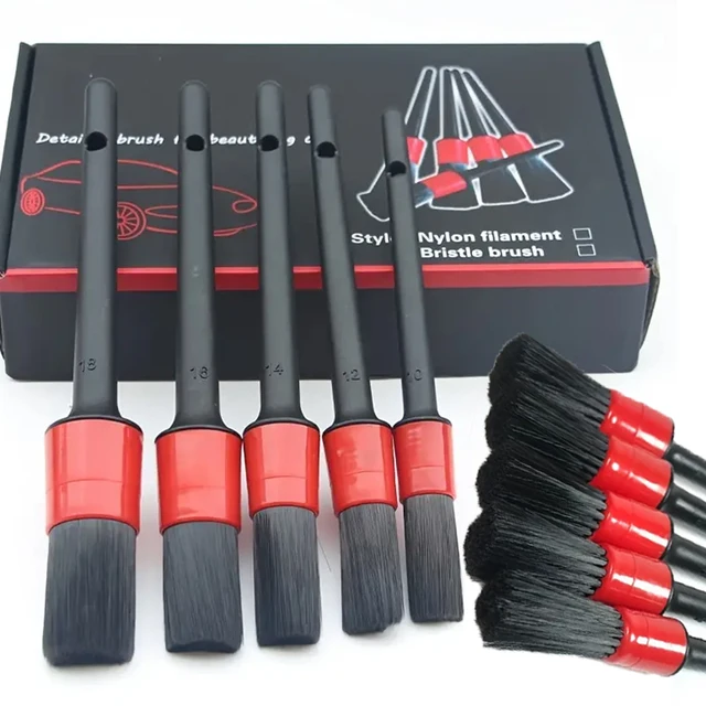 Detailing Brush Set Car Brushes Car Detailing Brush For Car Cleaning Detailing Brush Dashboard Air Outlet Wheel Brushes 1