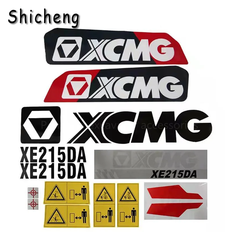 

XCMG Excavator Parts XE60 65 75 80 135 155 215 225 305 335DA/DK Warning Stickers DecalsVehicle Labels Stickers Vehicle Stickers