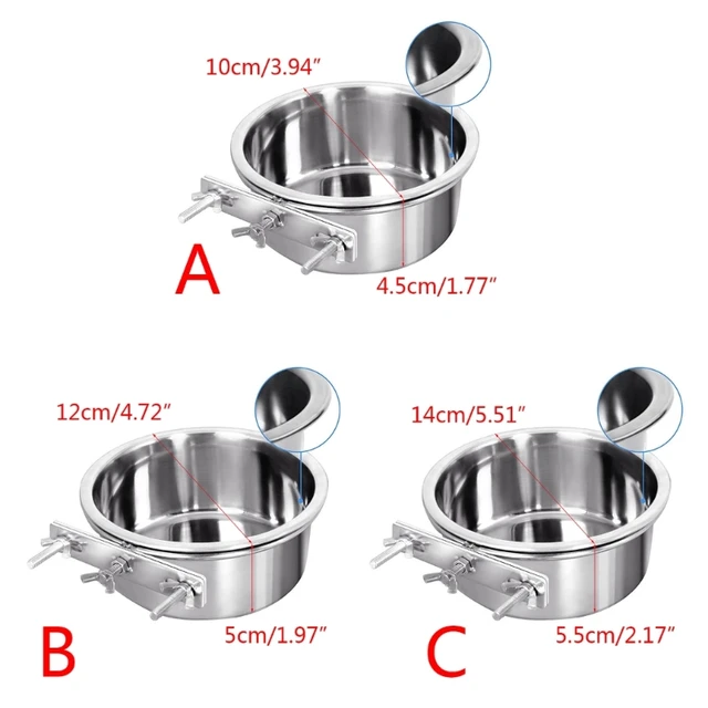 Hanging Water Dispenser Food Bowl Cage Mount for Dog Cat Pet Supplies Detachable Hanging Water Bowl Y5GB 3