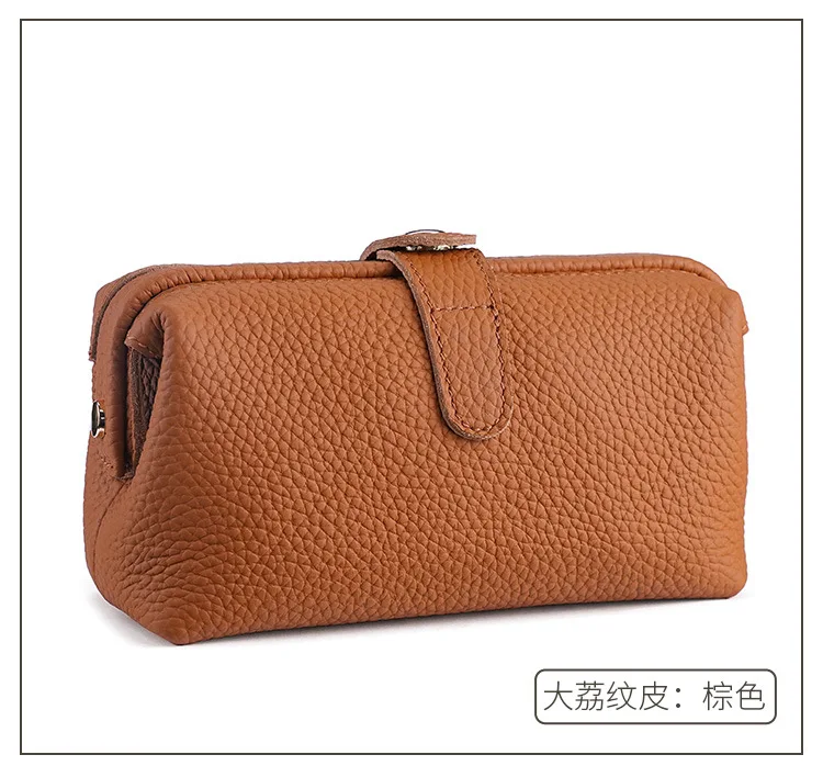 Echte Leder-Kosmetiktasche, multifunktionaler Reise-Toilettenartikel-Organizer für Damen, Herren, Unisex, Handytasche, Make-up-Tasche – Detail 23