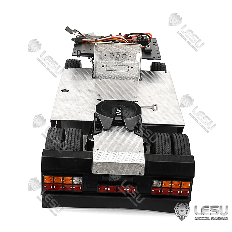 RC Truck Metal 4X4 Chassis For LESU 1/14 RC Tamiyay Tractor Cars Radio Control Motor Differential Axles Electric Model Th16593 3
