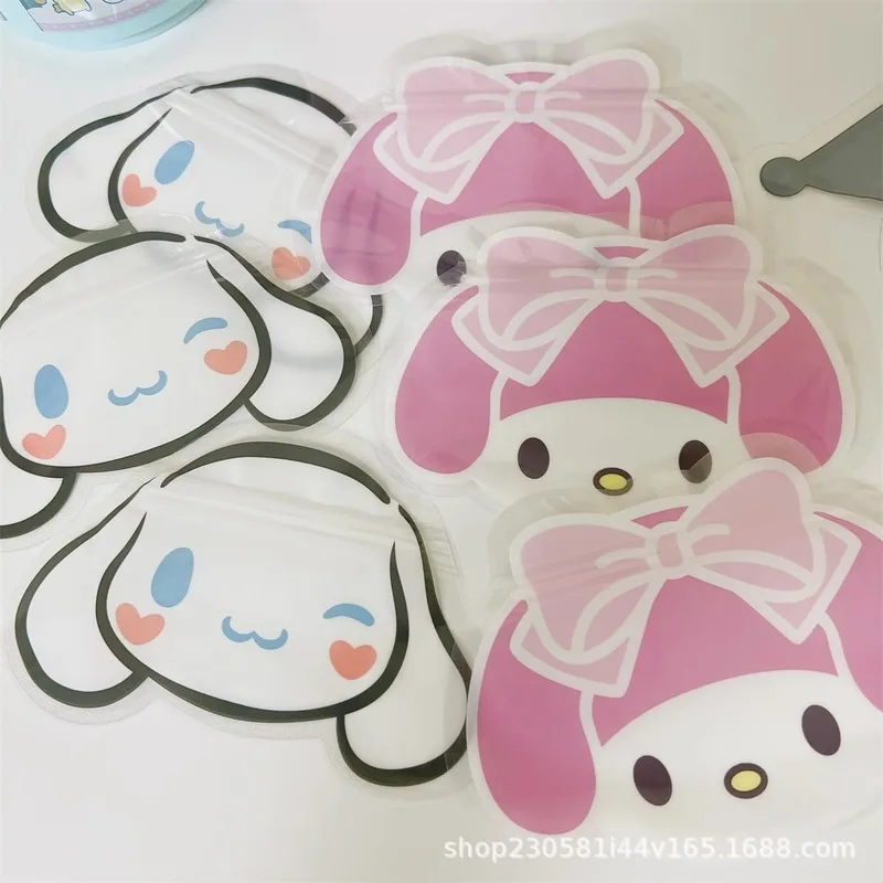 Ziplock Storage Bag 30/60/120pcs Sanrio Cartoon Ziplock Bag Anime Cute Kurome Melody Transparent Special Shaped Plastic Storage Bag Sealed Gift