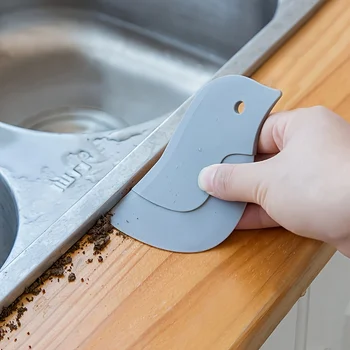 1/3/5pcs Penguin-shaped Soft Scraper, Household Kitchen Scraper, Oil Stains Scraping Tool, Indoor Outdoor Baking Tool 1