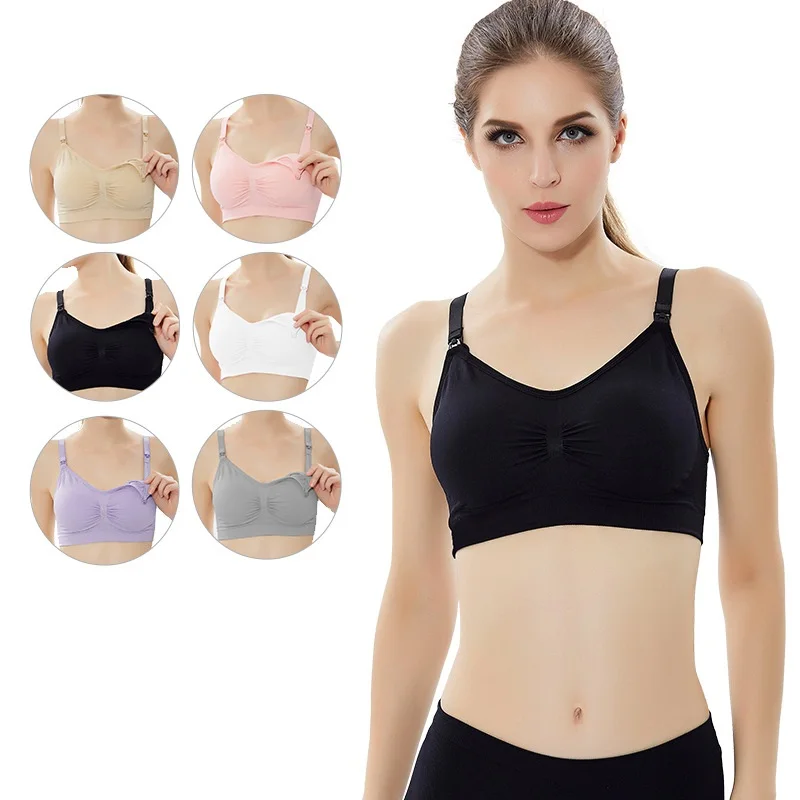 Auri Muffy 2016 Cotton cross vest wire free nursing bra Sleep yoga underwear bra for pregnant women breastfeeding bra cup B second hand maternity clothes