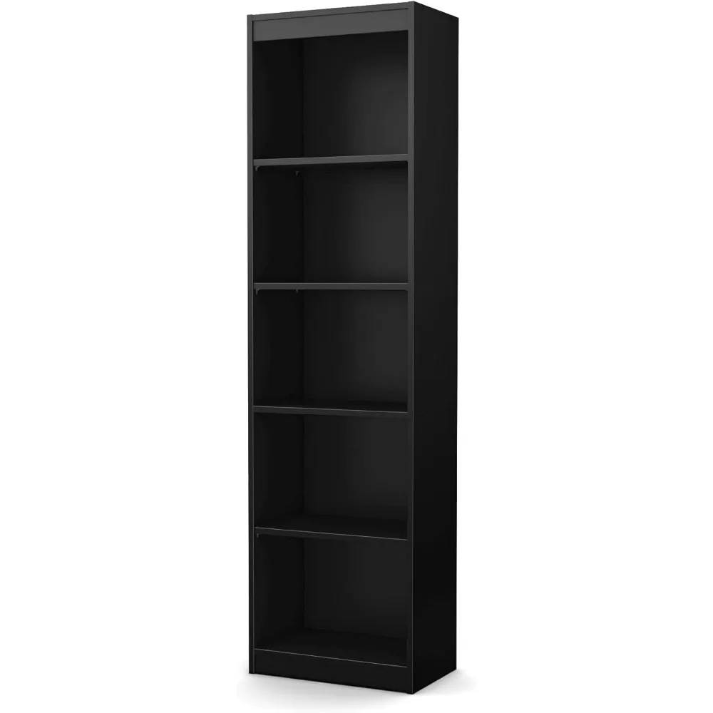 

5 Shelf Narrow Bookcase Desk Organizing Bookshelf Organizers for Room Modular Furniture Storage Anxiety Cabinet Living Home