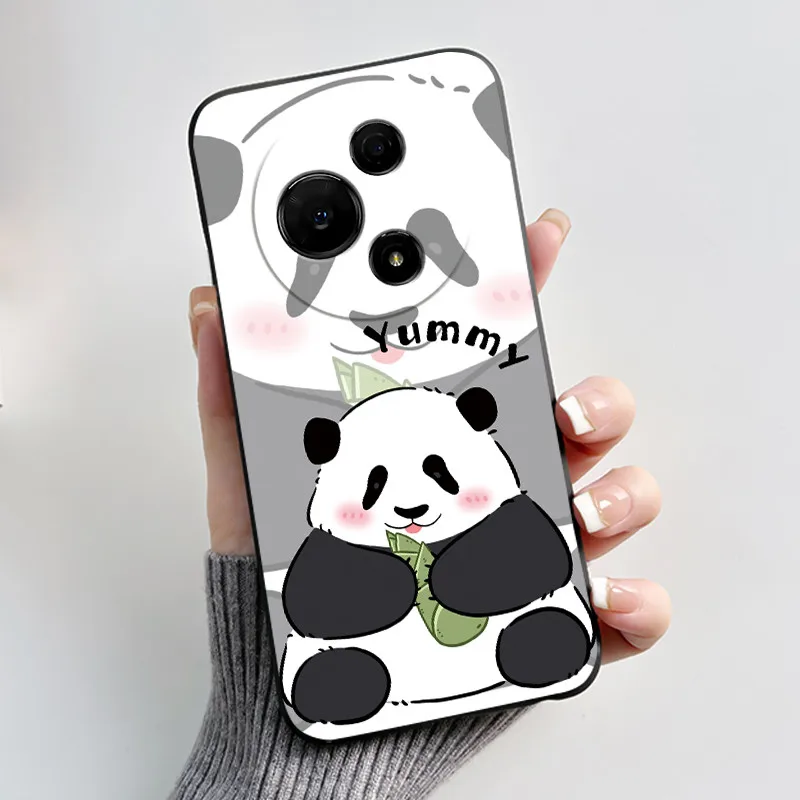 Aesthetic Cute Cat Soft Silicone Black Protective Phone Case Cover