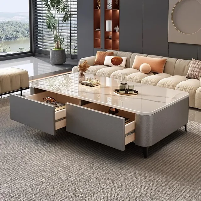 Table basse rock nigga moderne, table basse simple, salon, ménage, petit appartement, célébrité Internet, nouveau, 2024 1