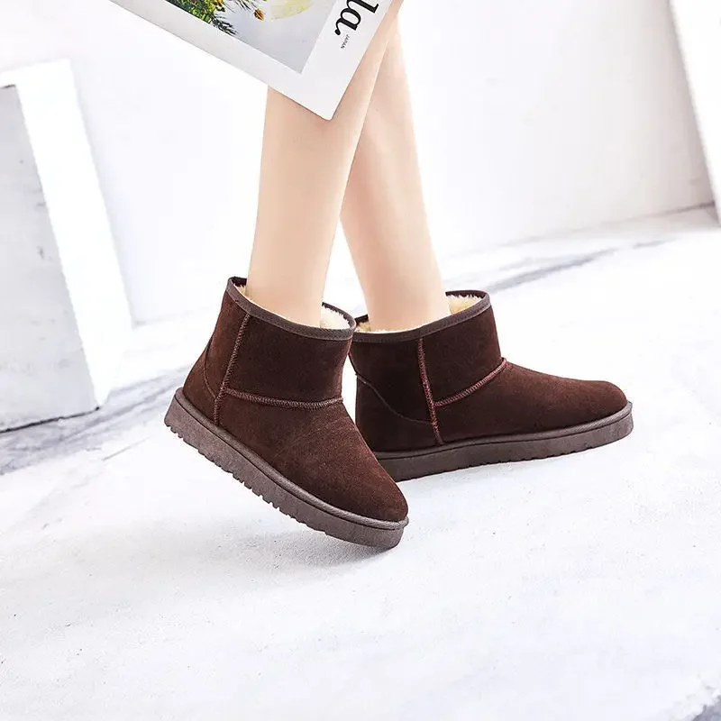 Women's Snow Boots Flock Plush Australia Boots Winter Warm
