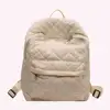 Women Casual Puffer Knapsack Large Capacity Teenagers Daypack Solid Color Quilted Laptop Backpack for Travel Working Vacation 5