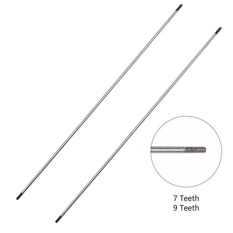 Grass Trimmer Brush Cutter Accessories 2pcs 7teeth/9teeth 8mm Thickness Drive Shaft For 26mm Tube Grass Trimmer Brush Cutter 760mm Long Chain Saw Hedge Trimmer