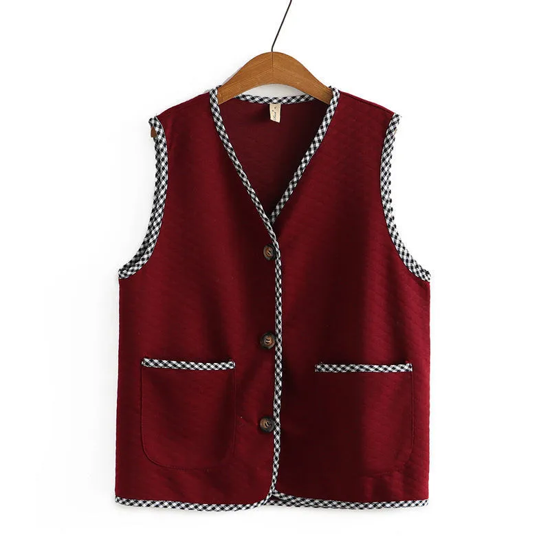 

4XL Big Size Women's Vest Middle-Aged Elderly Mothers Waistcoat Tops 2023 NEW Spring Autumn Sleeveless Coat Loose Casual Jacket