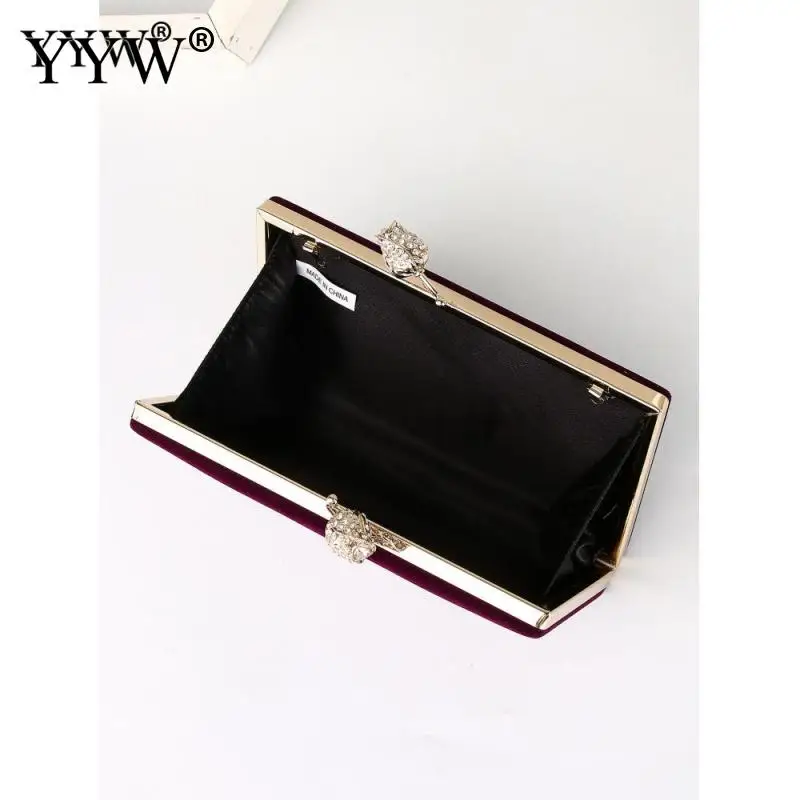 For Women Fashion Leaf Clasp ClutchesLadies Gala Party Dinner Clutch Chain Shoulder Handbags and Purses Ladies Chic Handbag