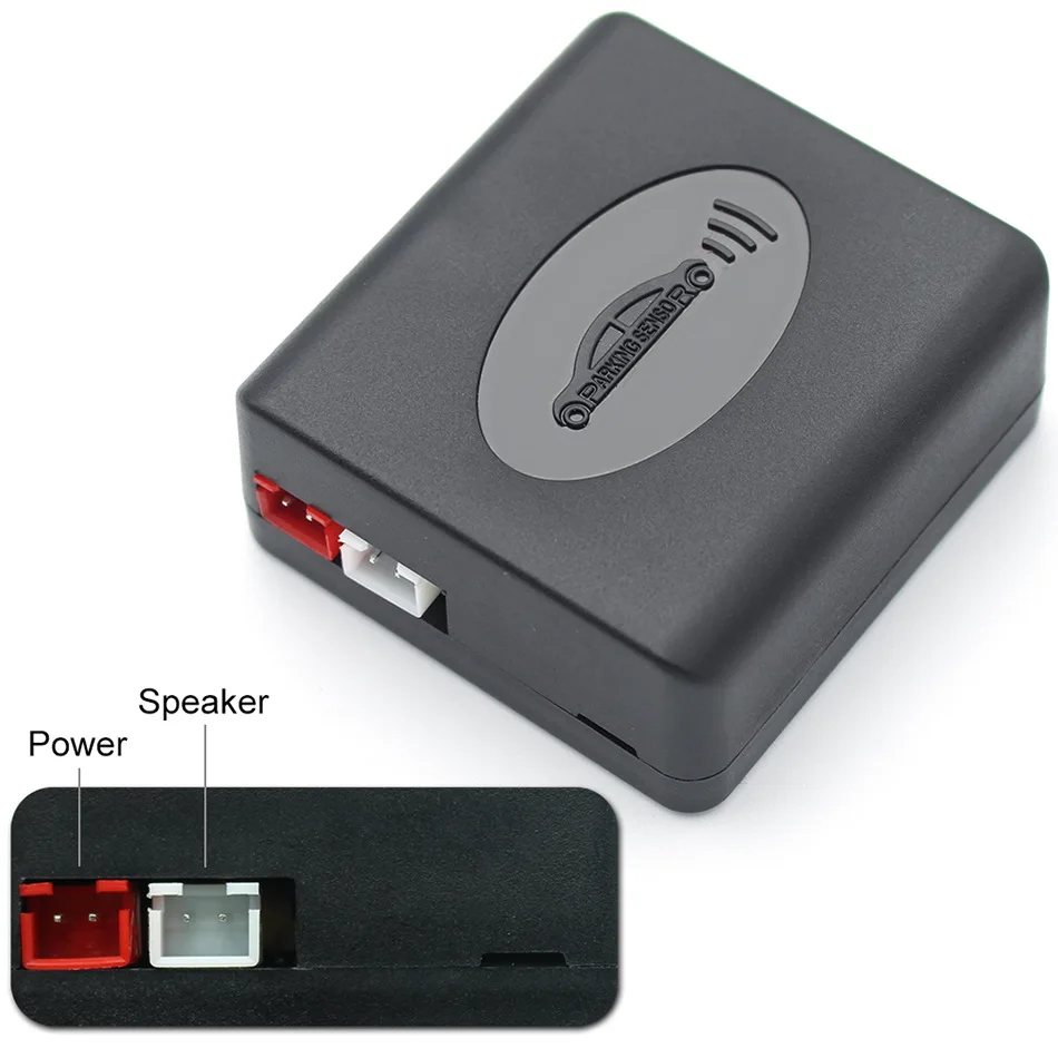 4 sensors Car Parking Sensor Kit Reverse Backup Radar Sound Alarm Indicator Probe System Alarm Safety Adjustable Speaker Buzzer 14