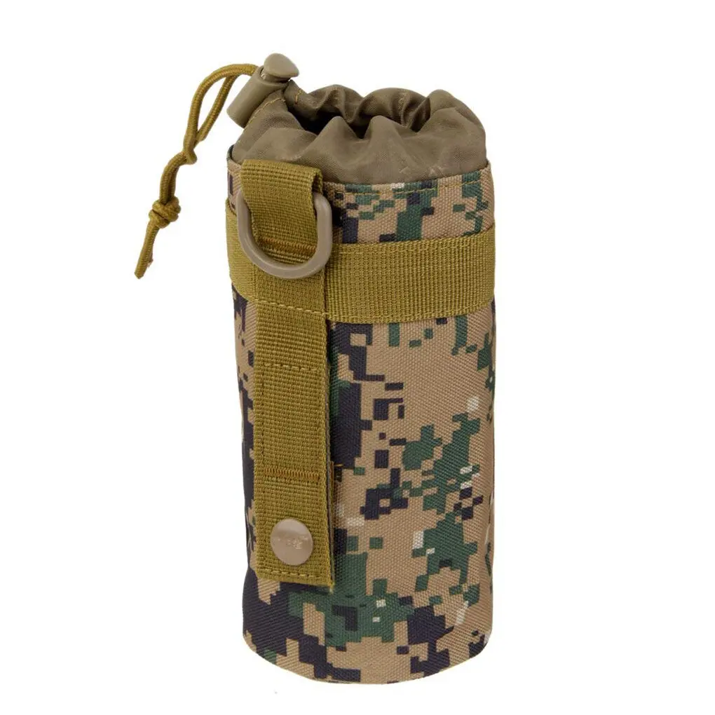 Outdoor Kettle Pack Camping Water Bottle Cover Holder Camouflage Mountaineering Bag Pouch