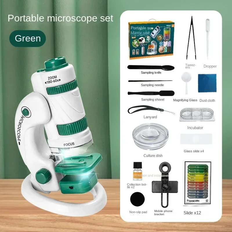 Youpin Science Portable Mini Microscope Middle School Students Biological  Experiment Toys Children Education Outdoor Adventure - AliExpress