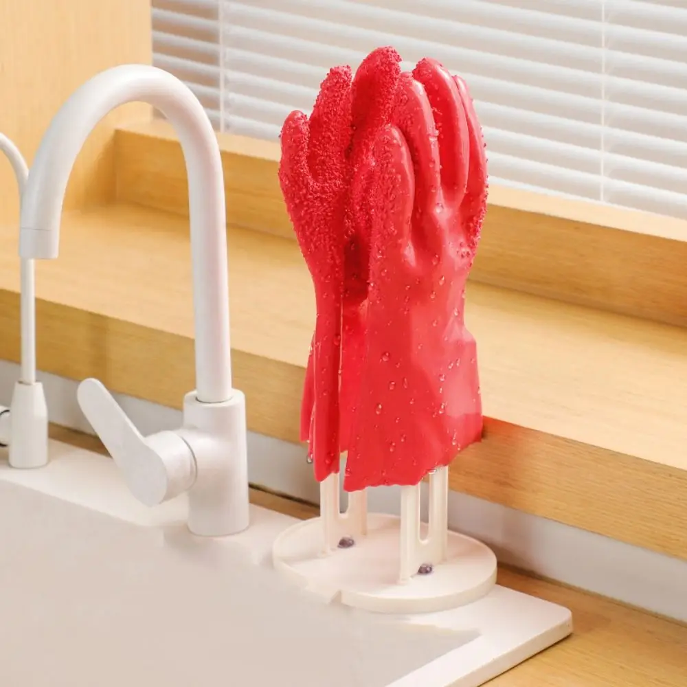 Drying Drain Rack Kitchen Rubber Gloves Rack Gloves Stand Holder Glove Towel Cloth Storage Rack Kitchen Bathroom Organizer 3