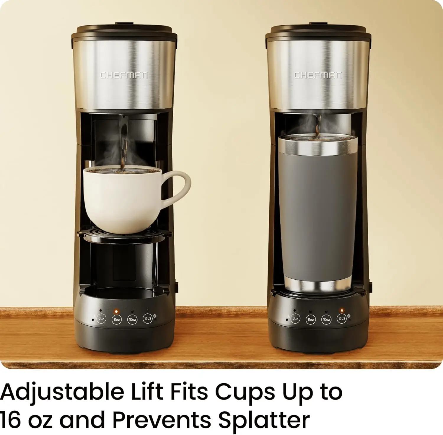 Single Serve Coffee Maker, K Cup Coffee Machine: Compatible with K-Cup Pods and Ground Coffee, Brew 6 to 12oz Cup Drip Coffee 5