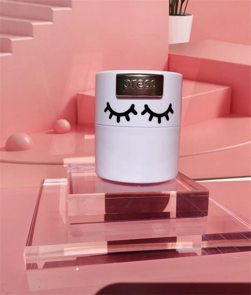 New Design Eyelash Glue Storage Tank Lash Extension Activated Sealed Jar Container Lash Accessories