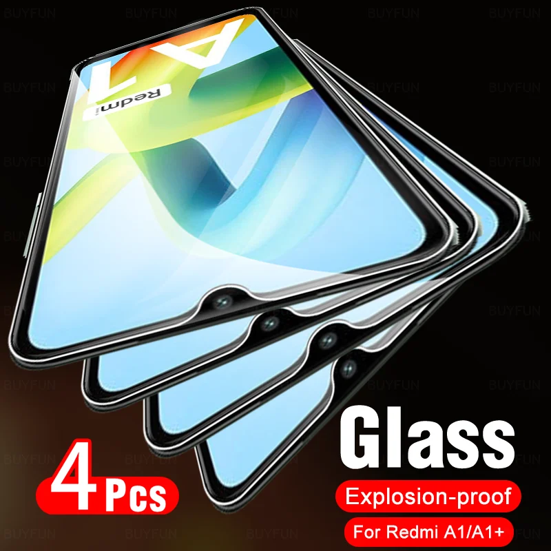 Vetro 4 Pezzi Per Redmi A1 Plus Proteggi Schermo In Vetro Temperato Per Xiaomi Redmy A2 A2 + A1 + A2Plus A1Plus Redmi A1 Redmi A2 4G