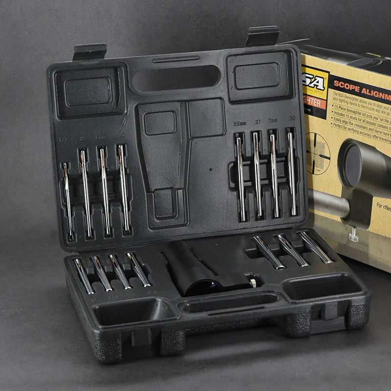 Shooin Optics All Caliber Collimator Sight Alignment Device Parallel Light Boresighter 1.77-.50 CAL