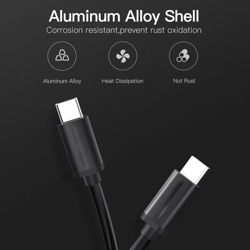 0.3m/0.5m/1m/1.5m/2m 60W 타입 C to 타입 C 고속 충전 휴대폰 데이터 케이블 USB-C 고속 충전 와이어 PD 퀵차지 3.0 데이터 코드