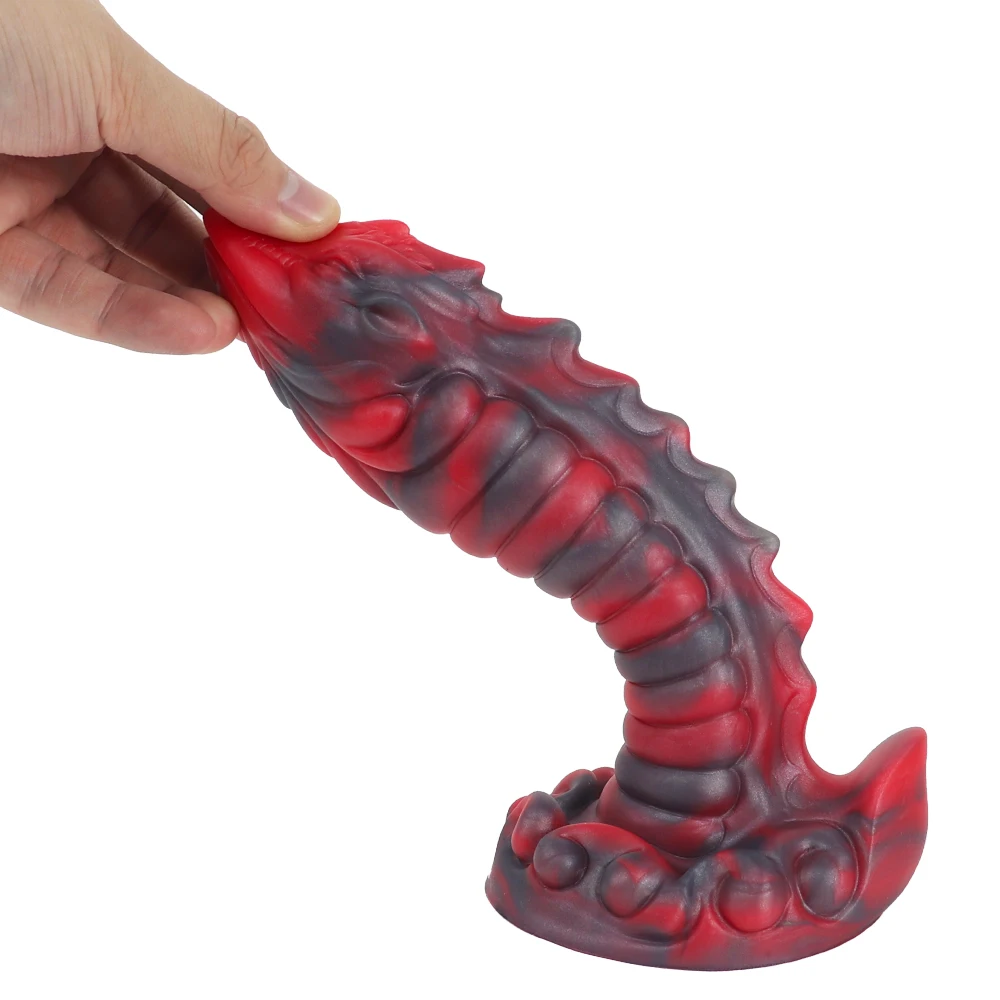 Dragon Monster Riesige Silikondildos mit Saugnapf, Analdildo, Umschnalldildo, Masturbator für Erwachsene_voghion.com