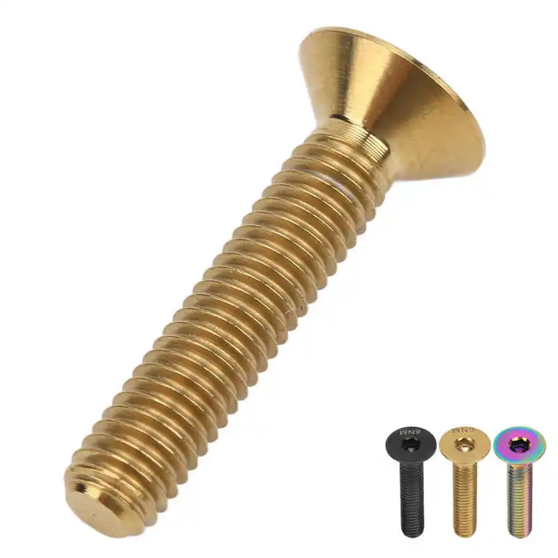 Vis En Alliage De Titane Pour Tige De Guidon De Vélo - M6x30mm - 2 Pièces - Parfait VTT & Vélo De Route