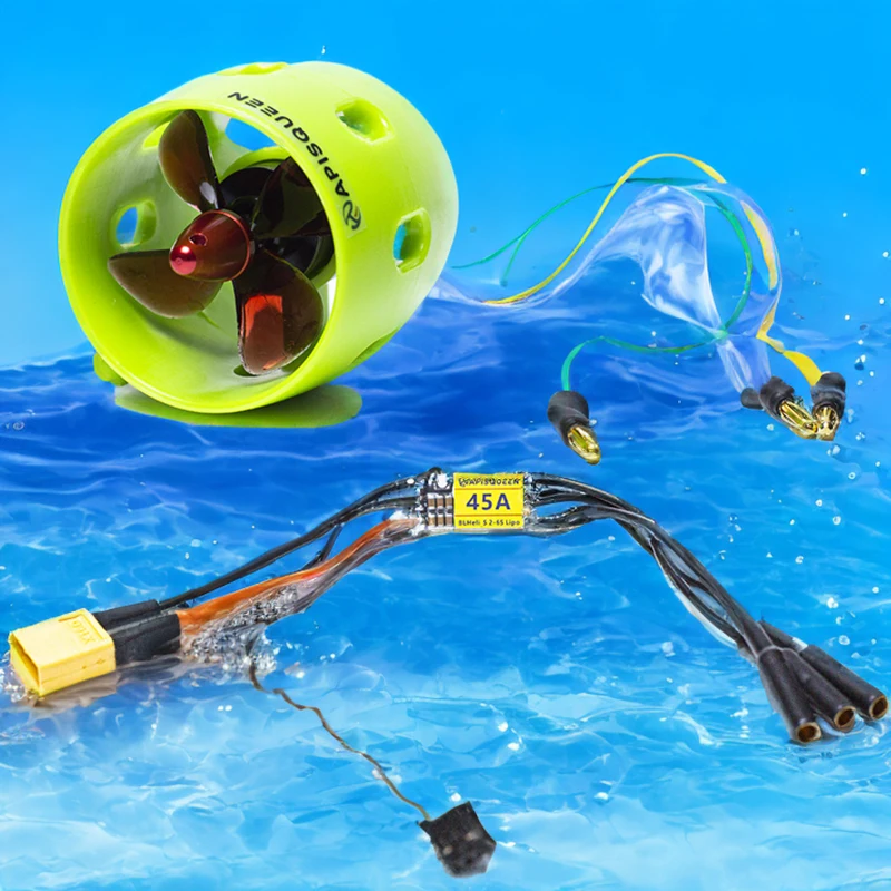 Underwater Thrusters U1 set 12V~16V (3-4Lipo) can propel 50kg brushless underwater thrusters/propellers/propulsion units commonly used in ROV boats