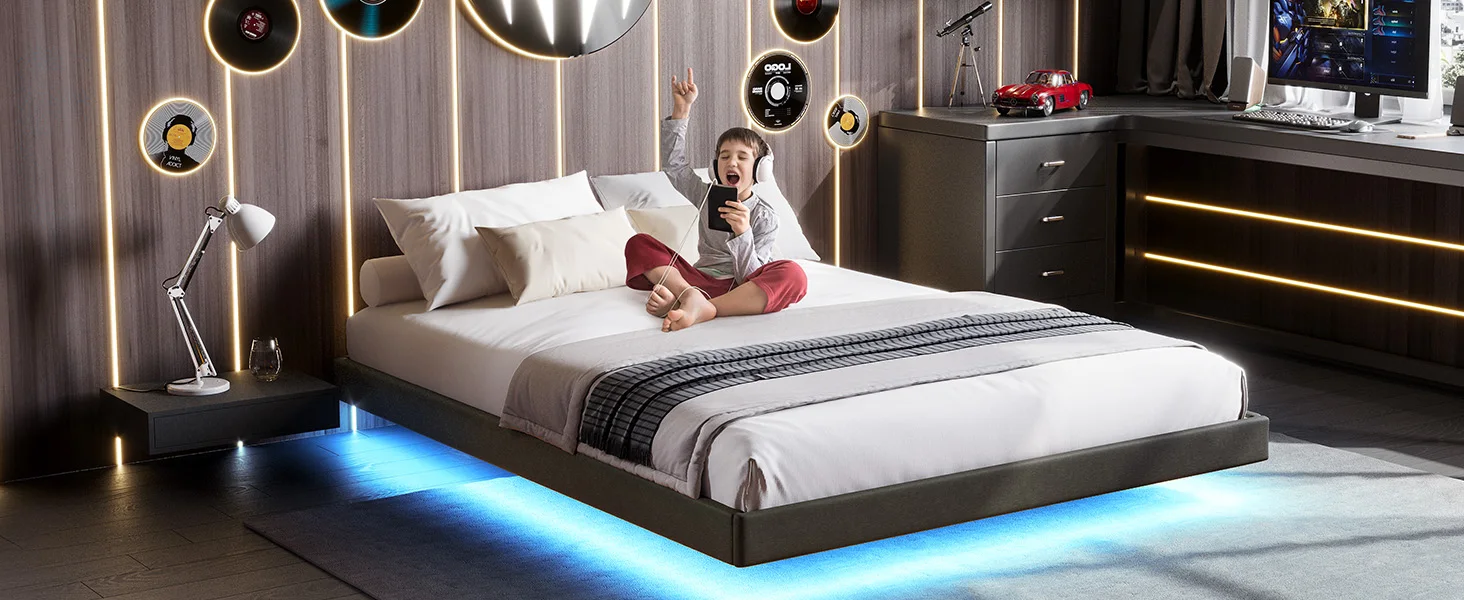 floating bed frame