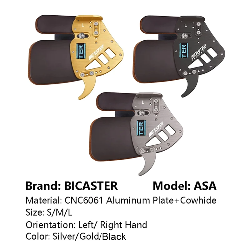 Bicaster Archery Finger Guard Protector High Quality Genuine Leather Fingers Protection Shooting Replacement Accessory For archery finger tab