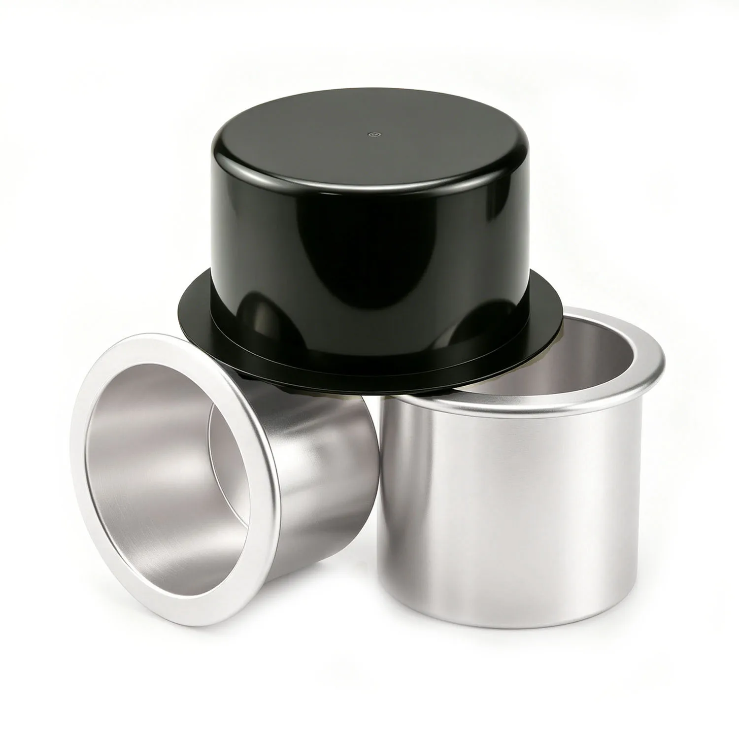 1-2pcs 알루미늄 합금 임베디드 컵 홀더 음료 홀더 80mm 컵 홀더 해양 보트 Rv 캠핑 테이블 용 휴대용 내구성 컵
