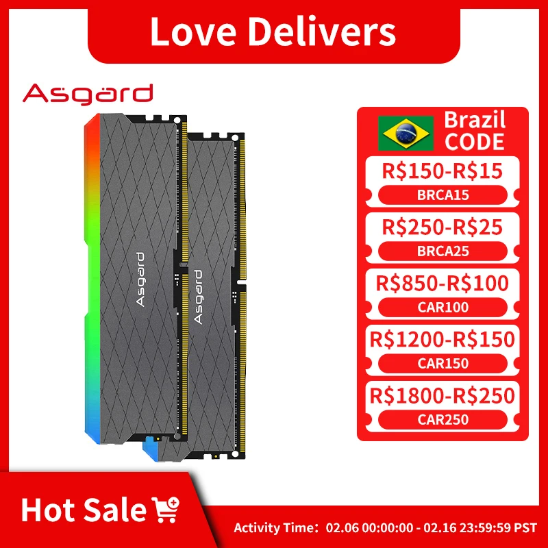 Asgard Ddr4 Ram Rgb Ram Pc Serie W2 Ram 16Gb 32Gb 3200Mhz Rgb Dimm Memoria Desktop Xmp 16Gb 32Gb Memoria Ram Ddr4