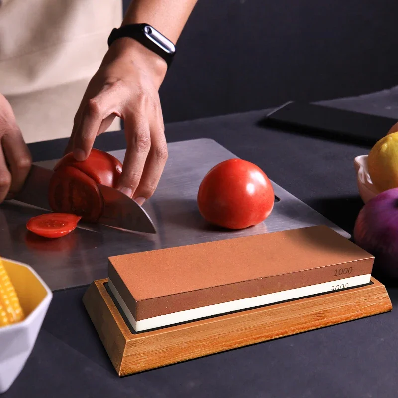 3/6개 세트 주방 숫돌 전문 숫돌 1000/3000/8000    목공 연삭 돌 연마 도구 흰색 알루민