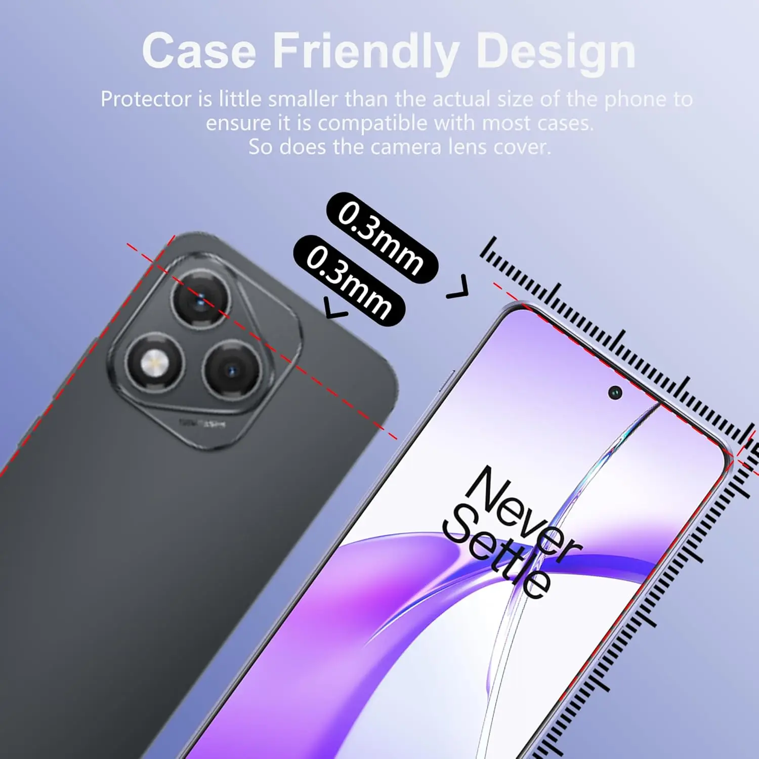 Premium Tempered Glass Screen Protector - 1/2/3/4 Pack