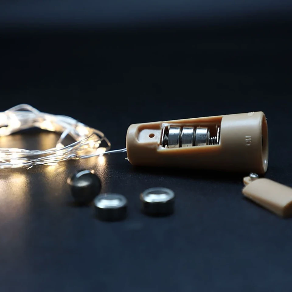 LED Wine Stopper String Lights Set for Decor