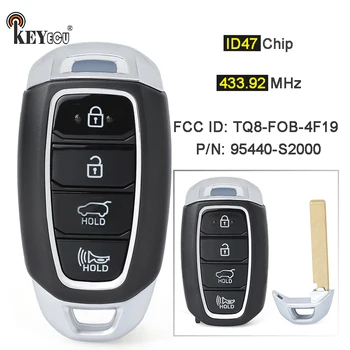 Keyforkess 433MHz ID47 Chip p/n: 95440-S2000 ID FCC: TQ8-FOB-4F19 Keyless Smart Remote Key Fob per Hyundai Santa Fe 2018 2019 2020