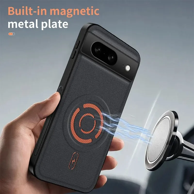 Luxury Technology Weaving Magnetic ShockProof Fabric Case – Premium Back Cover