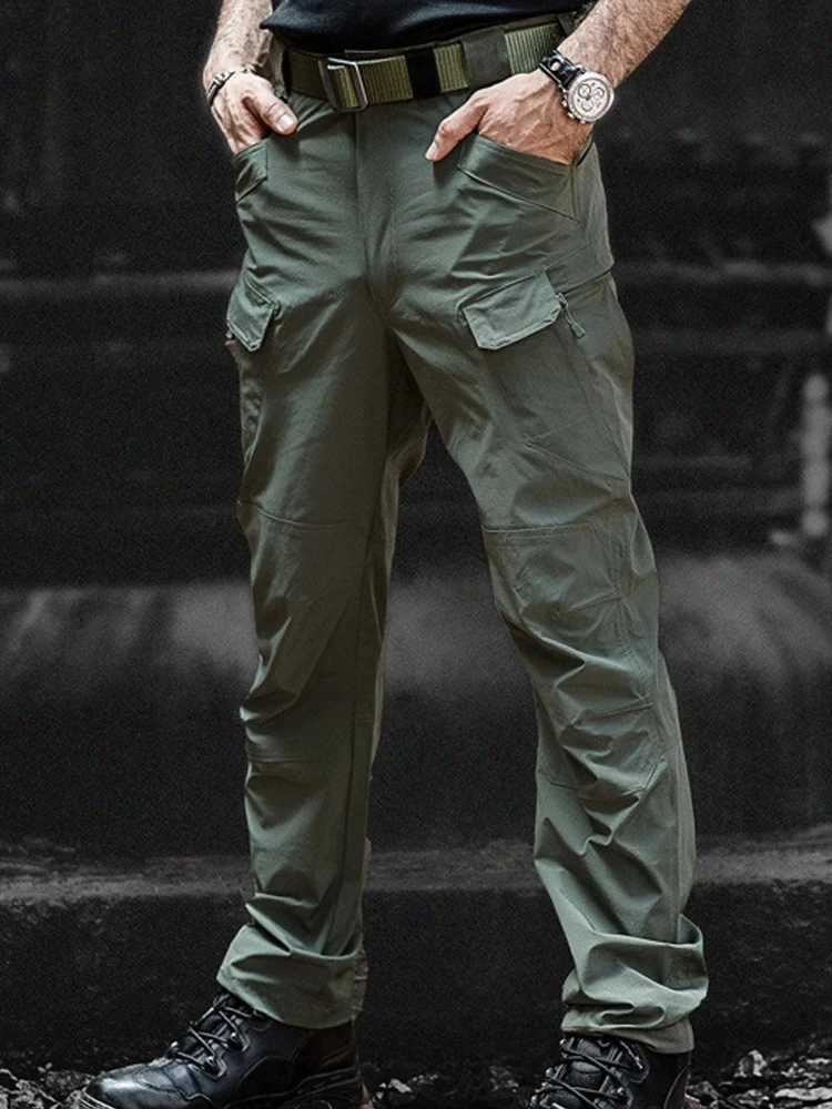 Ix7 slim quick drying elastic cross-border tactical pants, work pants, assault pants, training pants 4