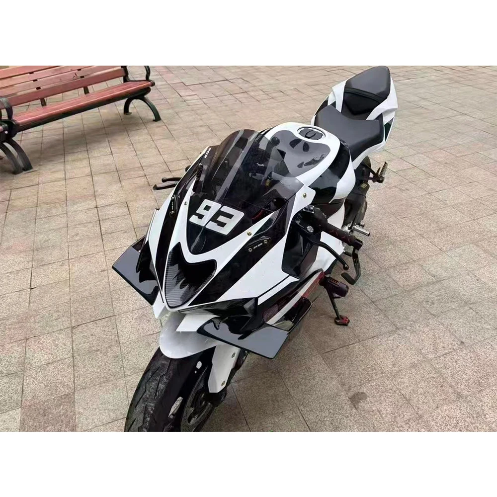 가와사키 ZX-6R ZX636 2023-2025 오토바이 액세서리 스포일러 프론트 에어로다이나믹 윙 스포일러 사이드 윙렛 에일러론 고정 날개