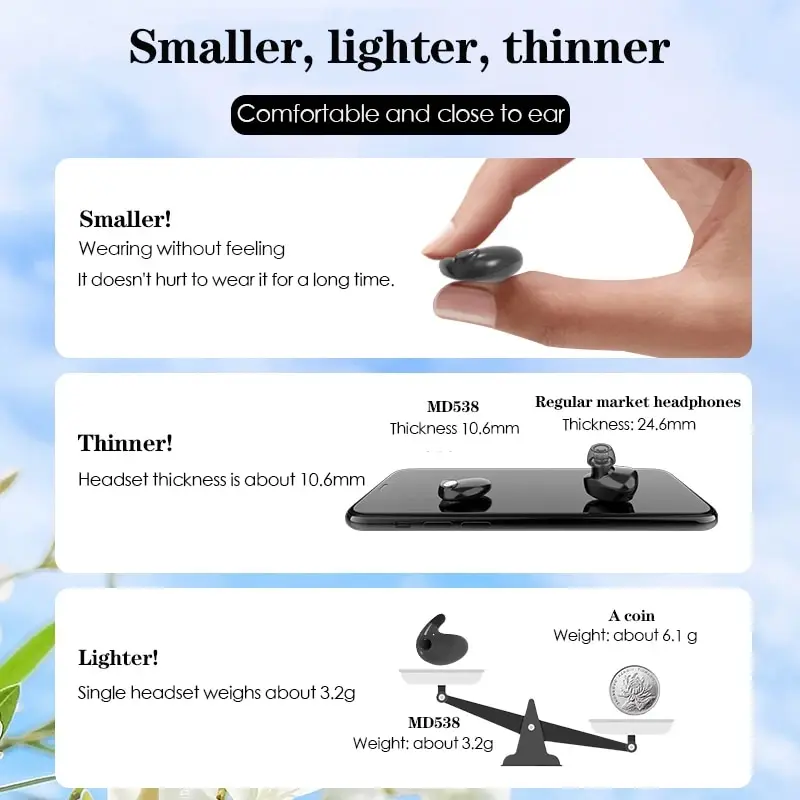 รูปสินค้า หูฟังไร้สาย In-Ear กันน้ำ IPX5 ลดเสียงรบกวน สำหรับกีฬา