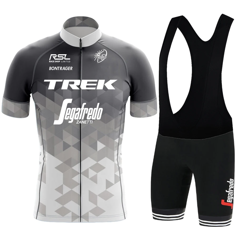 Men's Cycling Suit TREK Costume Bike Mtb Set Male Clothing Man Laser Cut Jerseys Shirt Pants Jersey Sets to Dress Tricuta Bib 4
